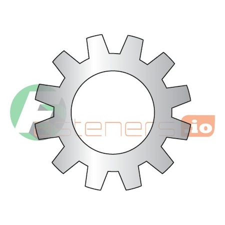 Newport Fasteners External Tooth Lock Washer, For Screw Size #6 410 Stainless Steel, Plain Finish, 10000 PK 525714